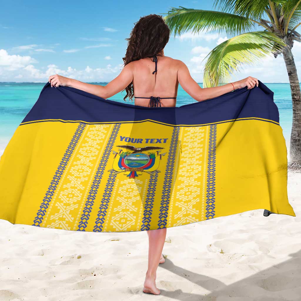 Custom Ecuador Football Sarong 2025 Come On La Tricolor - Wonder Print Shop