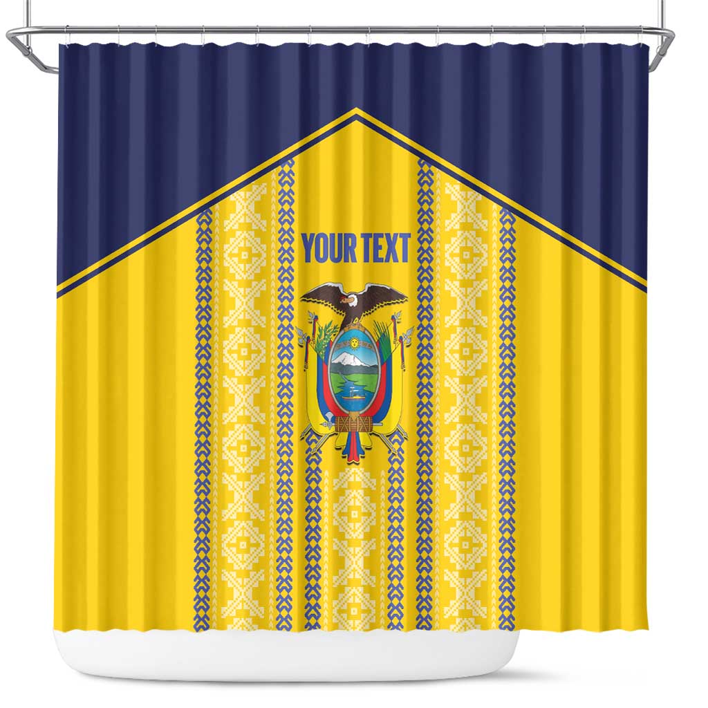 Custom Ecuador Football Shower Curtain 2025 Come On La Tricolor - Wonder Print Shop