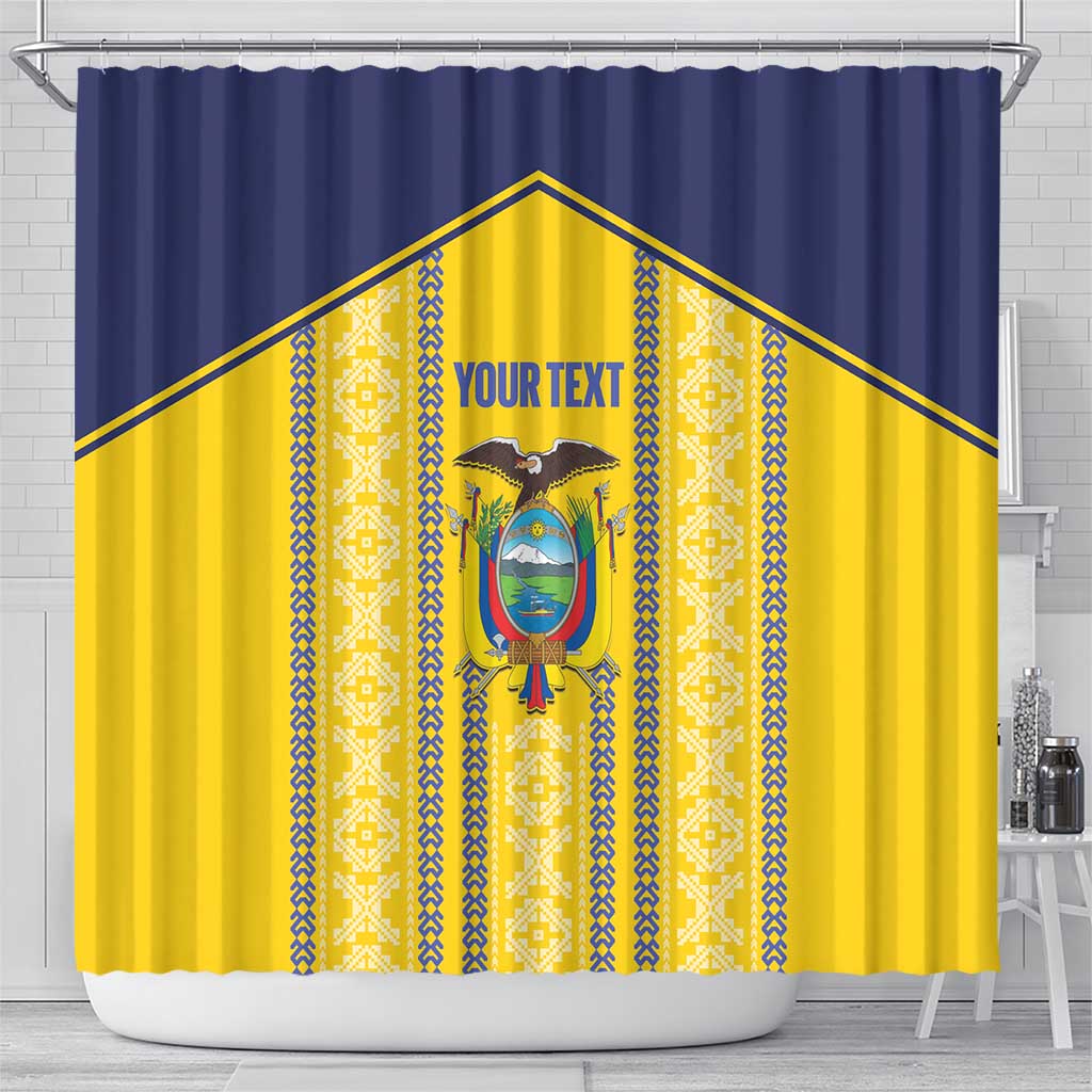 Custom Ecuador Football Shower Curtain 2025 Come On La Tricolor - Wonder Print Shop