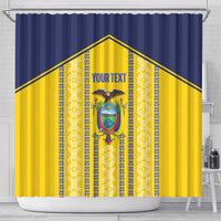 Custom Ecuador Football Shower Curtain 2025 Come On La Tricolor - Wonder Print Shop