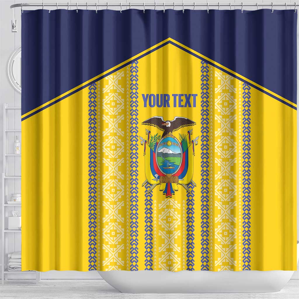 Custom Ecuador Football Shower Curtain 2025 Come On La Tricolor - Wonder Print Shop