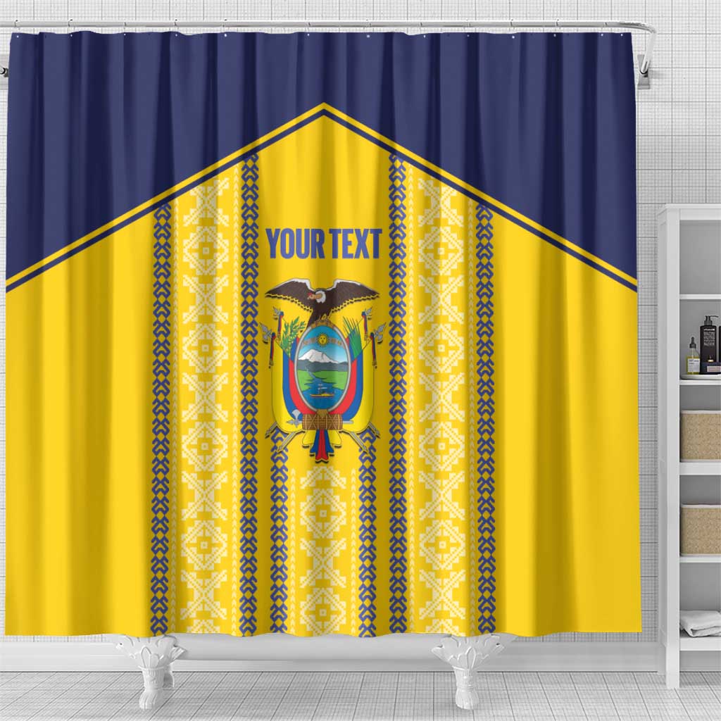 Custom Ecuador Football Shower Curtain 2025 Come On La Tricolor - Wonder Print Shop