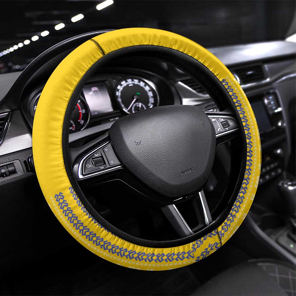 Ecuador Football Steering Wheel Cover 2025 Come On La Tricolor - Wonder Print Shop