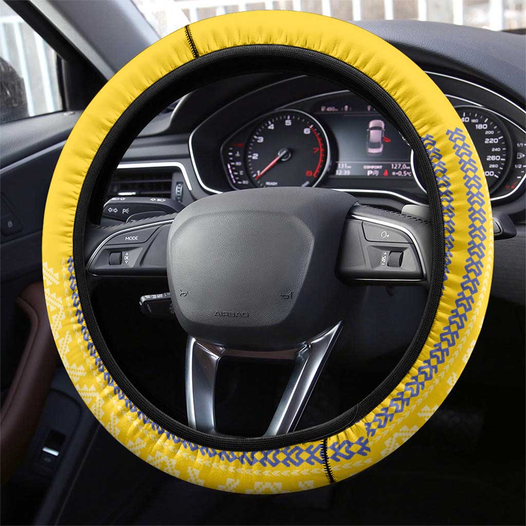 Ecuador Football Steering Wheel Cover 2025 Come On La Tricolor - Wonder Print Shop
