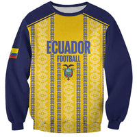 Custom Ecuador Football Sweatshirt 2025 Come On La Tricolor - Wonder Print Shop