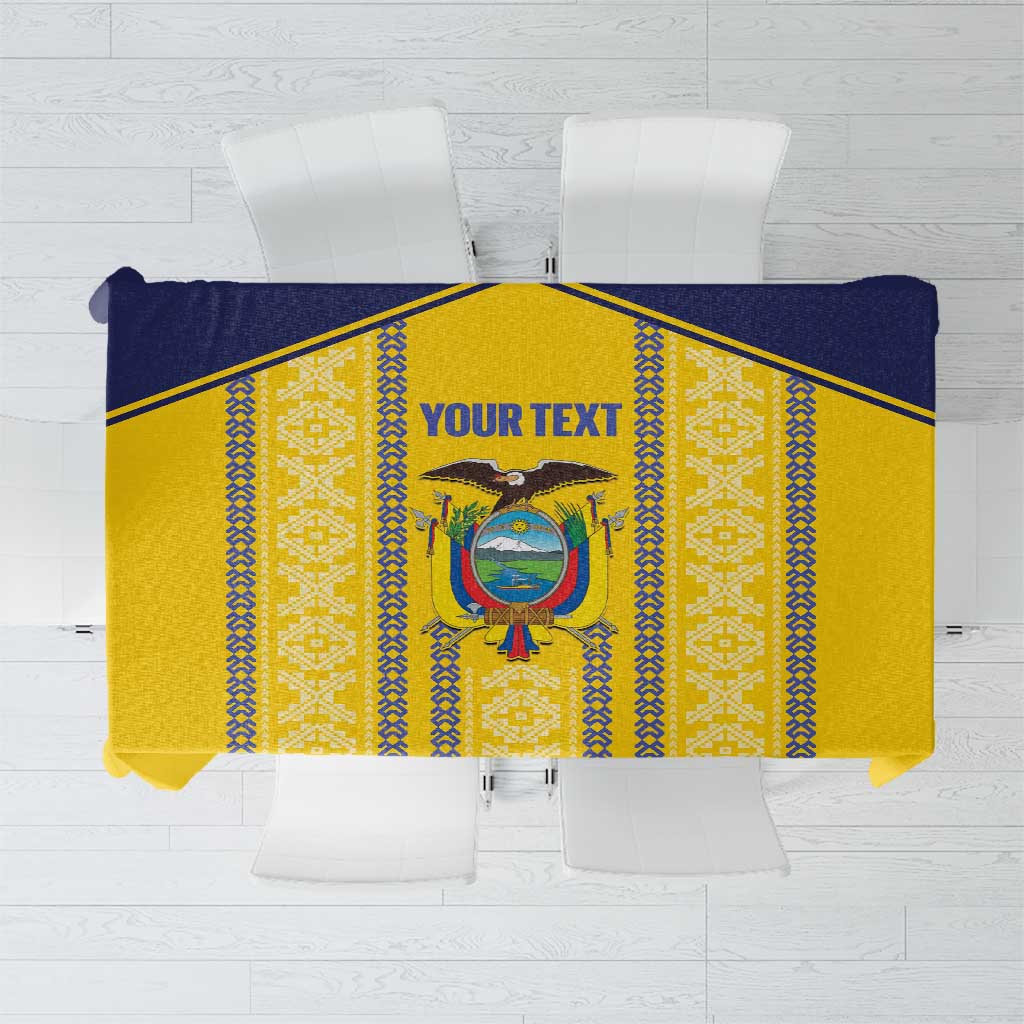 Custom Ecuador Football Tablecloth 2025 Come On La Tricolor - Wonder Print Shop
