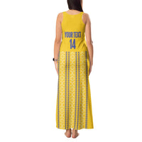 Custom Ecuador Football Tank Maxi Dress 2025 Come On La Tricolor - Wonder Print Shop