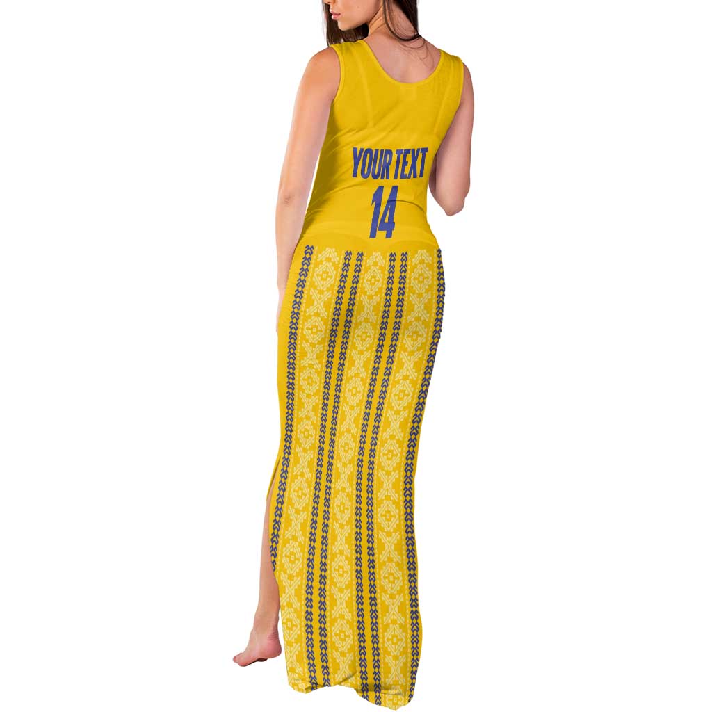 Custom Ecuador Football Tank Maxi Dress 2025 Come On La Tricolor - Wonder Print Shop