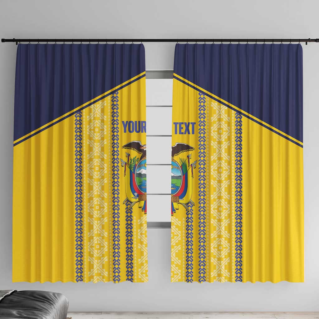Custom Ecuador Football Window Curtain 2025 Come On La Tricolor - Wonder Print Shop