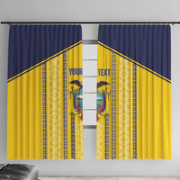 Custom Ecuador Football Window Curtain 2025 Come On La Tricolor - Wonder Print Shop