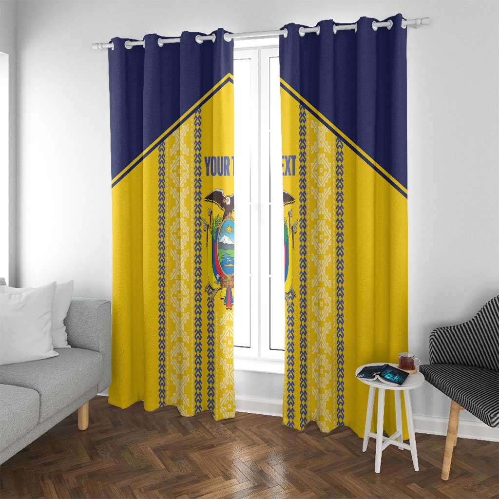 Custom Ecuador Football Window Curtain 2025 Come On La Tricolor - Wonder Print Shop