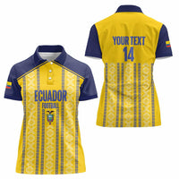 Custom Ecuador Football Women Polo Shirt 2025 Come On La Tricolor - Wonder Print Shop