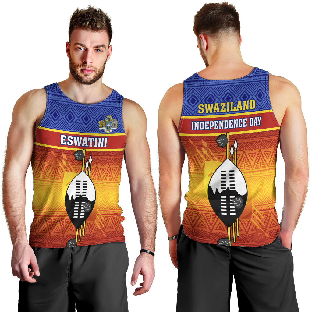 eswatini-independence-day-men-tank-top-swaziland-nguni-shield-gradient-african-pattern