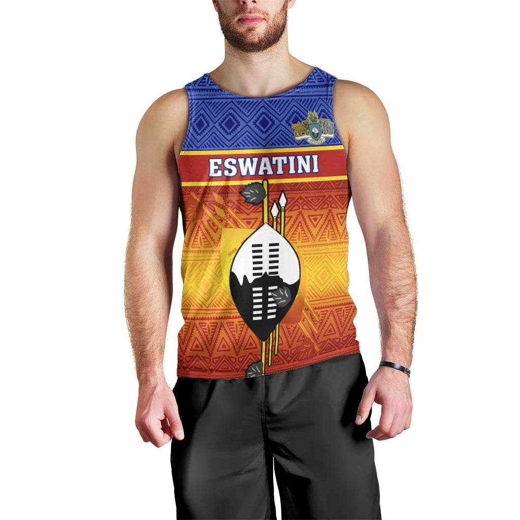 personalised-eswatini-independence-day-men-tank-top-swaziland-nguni-shield-gradient-african-pattern