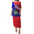 Personalised Belize Independence Day Puletasi Coat Of Arms Curve Style - Wonder Print Shop