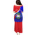 Personalised Belize Independence Day Puletasi Coat Of Arms Curve Style - Wonder Print Shop