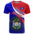 Personalised Belize Independence Day T Shirt Coat Of Arms Curve Style - Wonder Print Shop