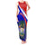 Personalised Belize Independence Day Tank Maxi Dress Coat Of Arms Curve Style - Wonder Print Shop