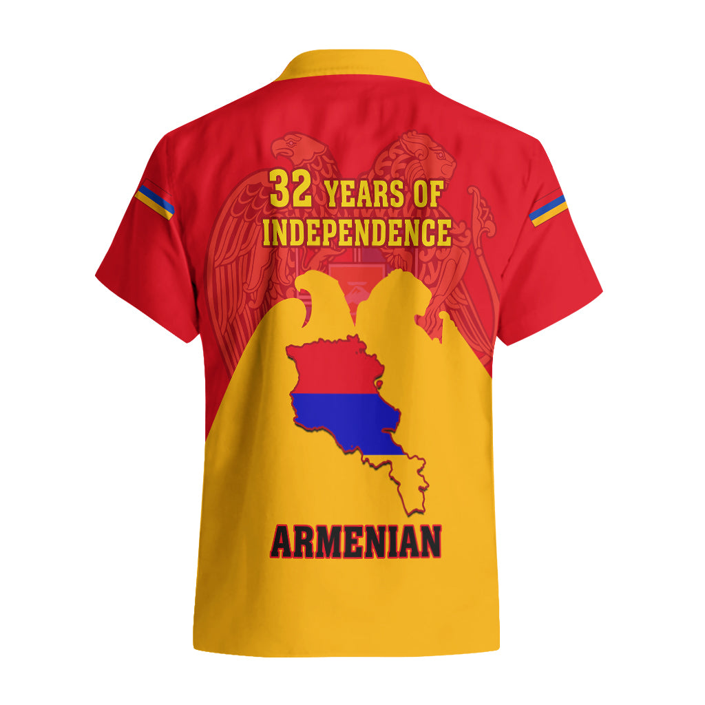 Armenia Independence Day Hawaiian Shirt Armenian Coat Of Arms 32st Anniversary - Wonder Print Shop