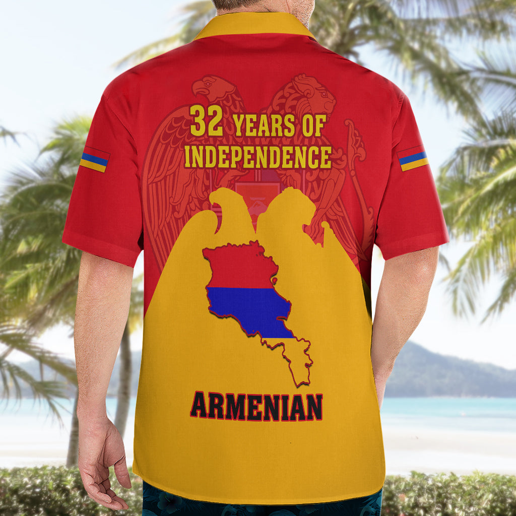 Armenia Independence Day Hawaiian Shirt Armenian Coat Of Arms 32st Anniversary - Wonder Print Shop