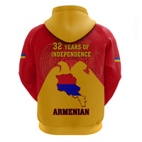 Armenia Independence Day Hoodie Armenian Coat Of Arms 32st Anniversary - Wonder Print Shop