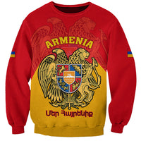 Armenia Independence Day Sweatshirt Armenian Coat Of Arms 32st Anniversary - Wonder Print Shop