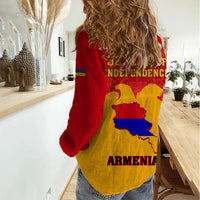 Armenia Independence Day Women Casual Shirt Armenian Coat Of Arms 32st Anniversary - Wonder Print Shop