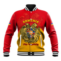 Personalised Armenia Independence Day Baseball Jacket Armenian Coat Of Arms 32st Anniversary - Wonder Print Shop