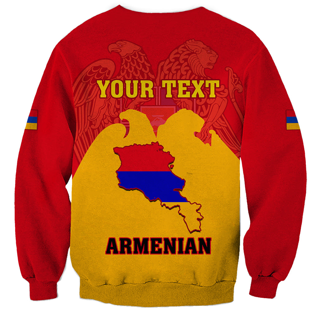 Personalised Armenia Independence Day Sweatshirt Armenian Coat Of Arms 32st Anniversary - Wonder Print Shop