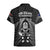 New Zealand Aotearoa Rugby Hawaiian Shirt NZ Tiki With Maori Fern World Cup Black Version - Wonder Print Shop