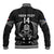 Custom New Zealand Aotearoa Rugby Baseball Jacket NZ Tiki With Maori Fern World Cup Black Version - Wonder Print Shop