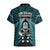 New Zealand Aotearoa Rugby Hawaiian Shirt NZ Tiki With Maori Fern World Cup Turquoise Version - Wonder Print Shop