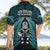 New Zealand Aotearoa Rugby Hawaiian Shirt NZ Tiki With Maori Fern World Cup Turquoise Version - Wonder Print Shop