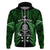 New Zealand Aotearoa Rugby Hoodie NZ Tiki With Maori Fern World Cup Green Version - Wonder Print Shop