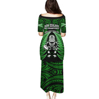 New Zealand Aotearoa Rugby Puletasi NZ Tiki With Maori Fern World Cup Green Version - Wonder Print Shop