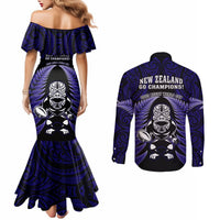 new-zealand-aotearoa-rugby-couples-matching-mermaid-dress-and-long-sleeve-button-shirts-nz-tiki-with-maori-fern-world-cup-blue-version