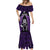 New Zealand Aotearoa Rugby Mermaid Dress NZ Tiki With Maori Fern World Cup Purple Version - Wonder Print Shop
