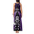 New Zealand Aotearoa Rugby Tank Maxi Dress NZ Tiki With Maori Fern World Cup Purple Version - Wonder Print Shop