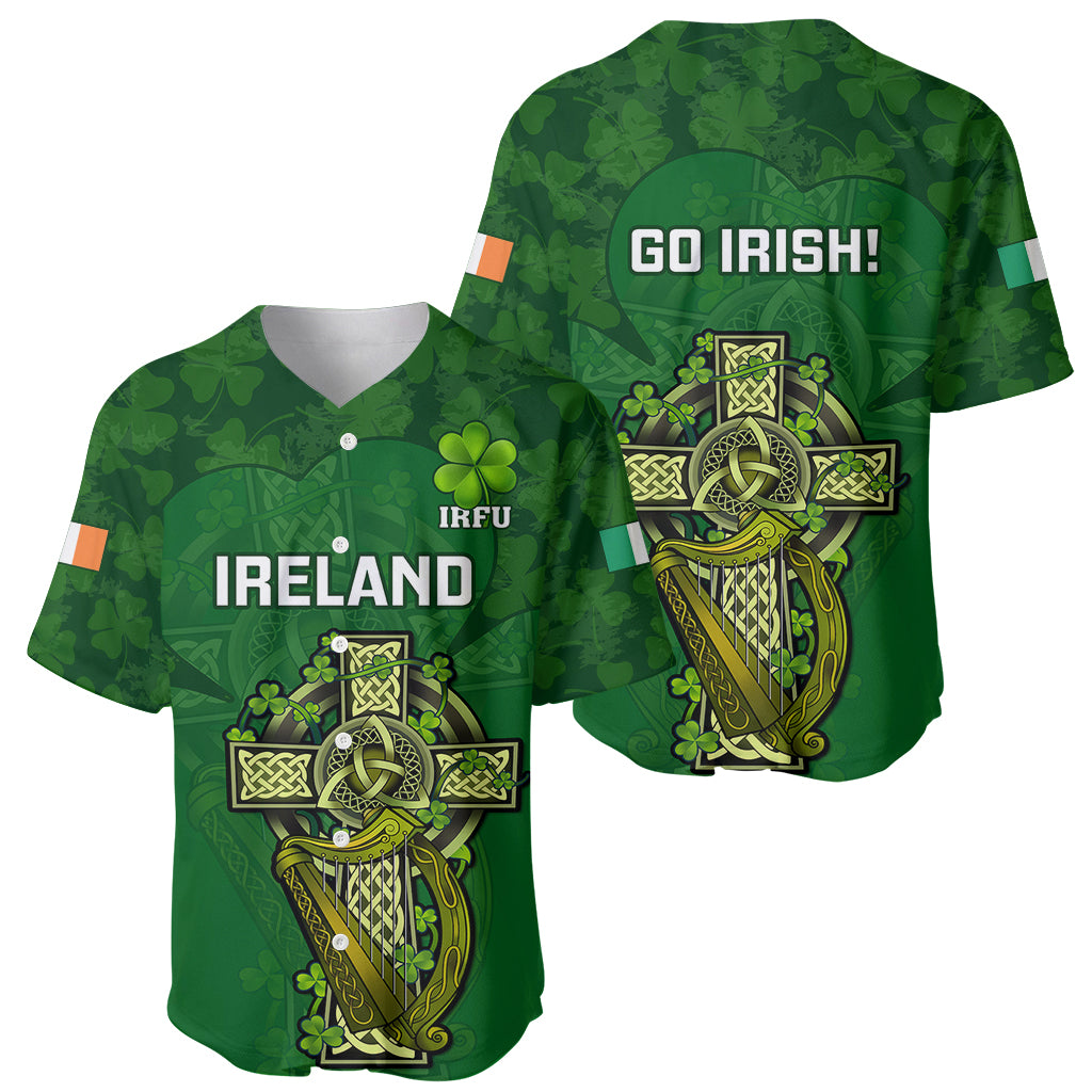 Ireland Rugby Baseball Jersey 2023 Word Cup Celtic Cross Go Champions Irish - Wonder Print Shop