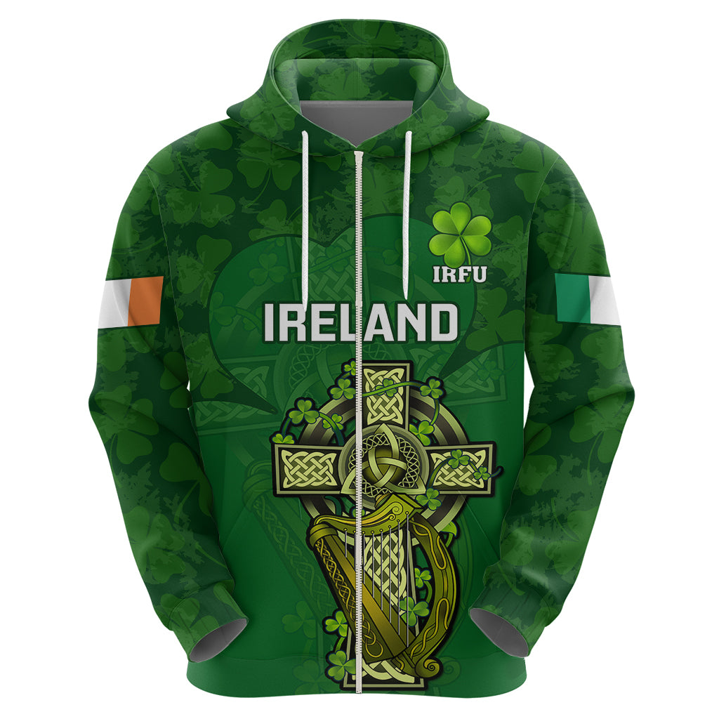 Ireland Rugby Hoodie 2023 Word Cup Celtic Cross Go Champions Irish - Wonder Print Shop