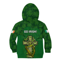 Ireland Rugby Kid Hoodie 2023 Word Cup Celtic Cross Go Champions Irish - Wonder Print Shop