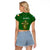 Ireland Rugby Raglan Cropped T Shirt 2023 Word Cup Celtic Cross Go Champions Irish - Wonder Print Shop