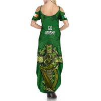 Ireland Rugby Summer Maxi Dress 2023 Word Cup Celtic Cross Go Champions Irish - Wonder Print Shop