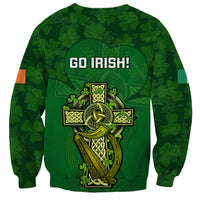 Ireland Rugby Sweatshirt 2023 Word Cup Celtic Cross Go Champions Irish - Wonder Print Shop