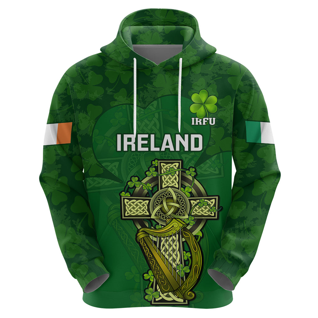 Custom Ireland Rugby Hoodie 2023 Word Cup Celtic Cross Go Champions Irish - Wonder Print Shop