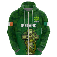 Custom Ireland Rugby Hoodie 2023 Word Cup Celtic Cross Go Champions Irish - Wonder Print Shop