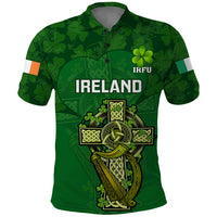 Custom Ireland Rugby Polo Shirt 2023 Word Cup Celtic Cross Go Champions Irish - Wonder Print Shop