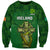 Custom Ireland Rugby Sweatshirt 2023 Word Cup Celtic Cross Go Champions Irish - Wonder Print Shop