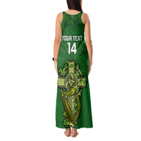 Custom Ireland Rugby Tank Maxi Dress 2023 Word Cup Celtic Cross Go Champions Irish - Wonder Print Shop