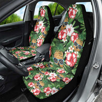 Pineapple Skull Aloha Hawaii Car Seat Cover Summer Vibes Tropical Seamless Pattern - Wonder Print Shop